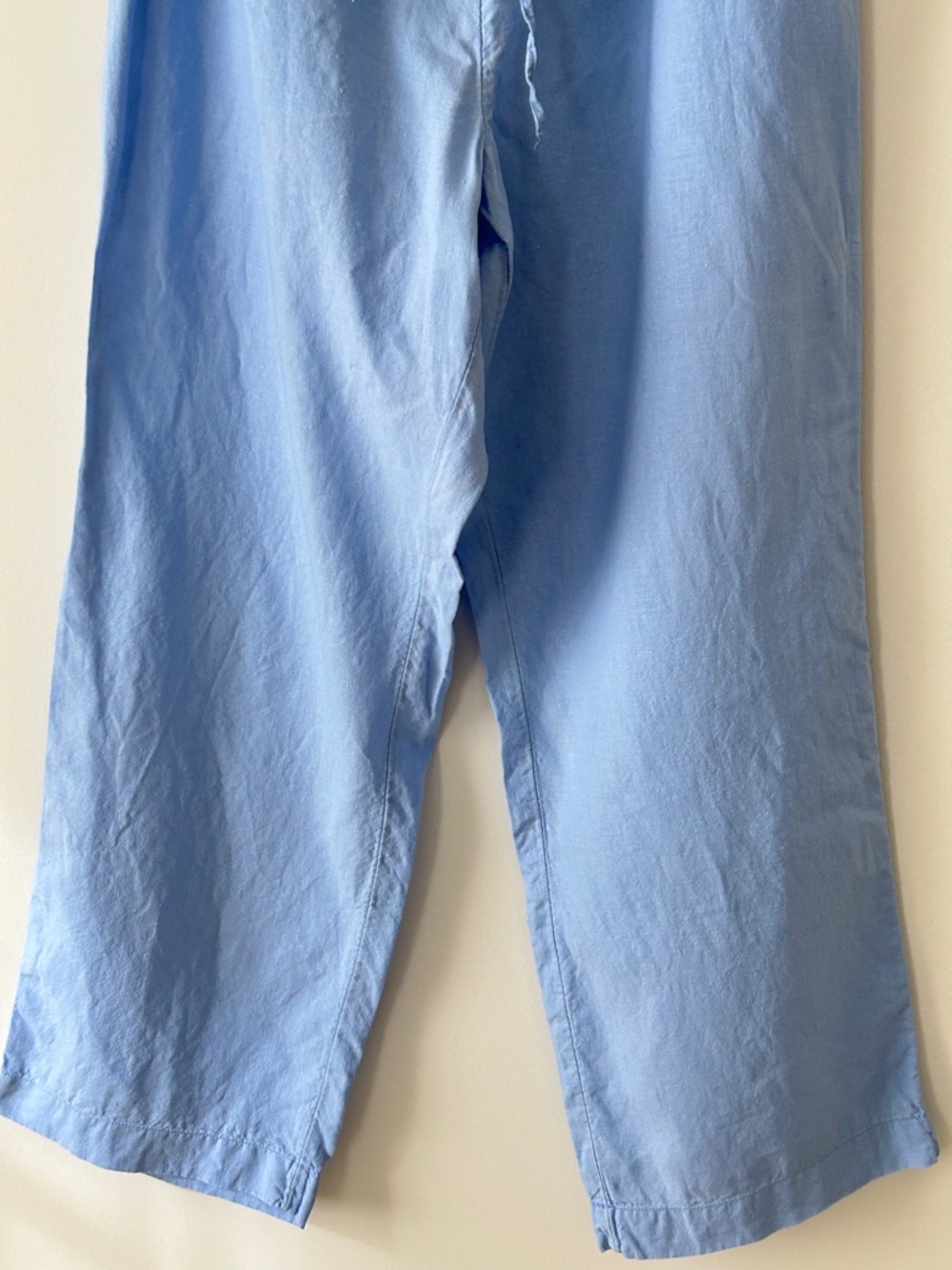 Charter Club 100% Linen Blue Wide Leg Pants - Picture 4 of 16